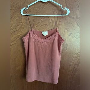Sezane Silk Camisole Rose